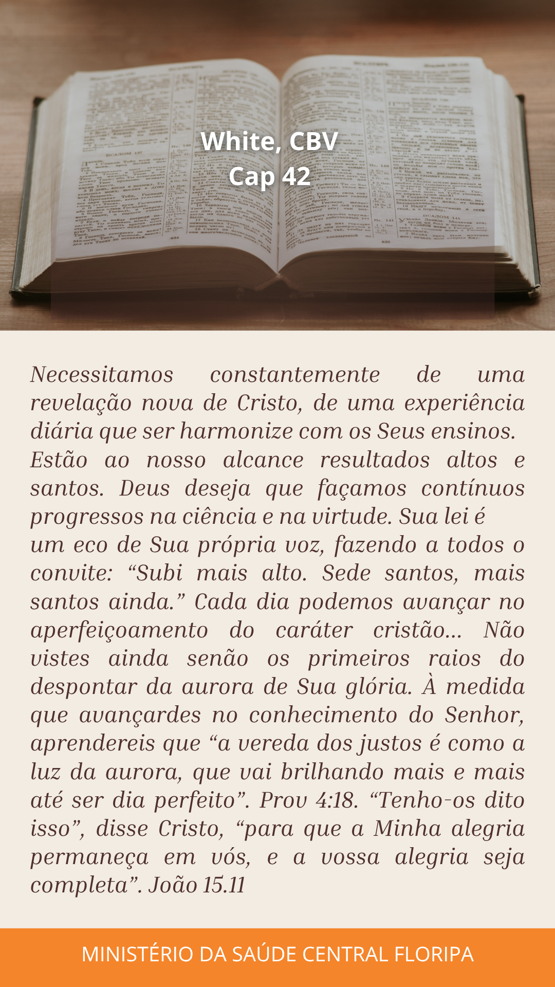 MENSAGEM DE SAÚDE